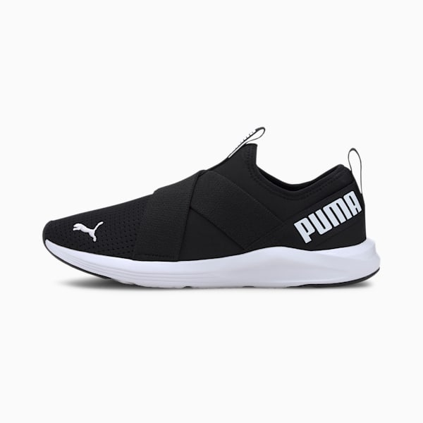 Zapatos de entrenamiento sin agujetas Prowl para mujer, Puma Black-Puma White, extralarge